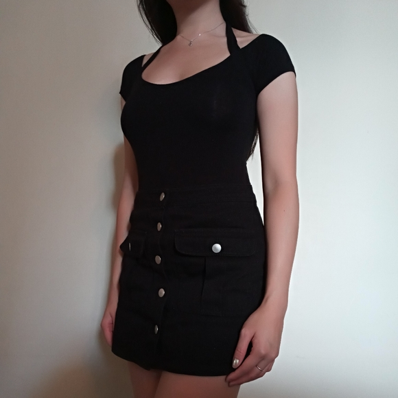 DONATED! Dynamite Black Body Suit - Picture 2 of 6